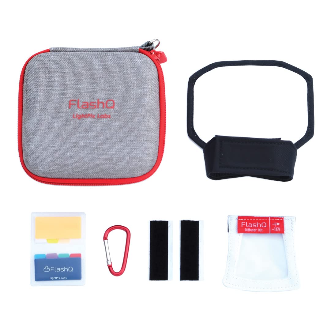 Flash Diffuser Kit By Lightpix Labs For Flashq M20 / X20 / Q20Ii Camera Flash
