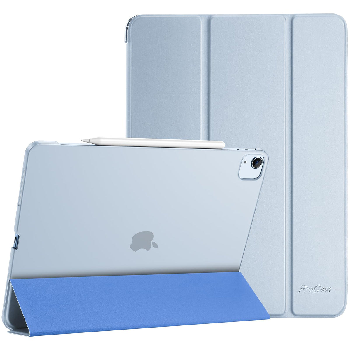 Procase Smart Case For Ipad Air 13 Inch Case 2024 M2, Slim Stand Translucent Hard Back Shell Smart Folio Cover Support Auto Wake
