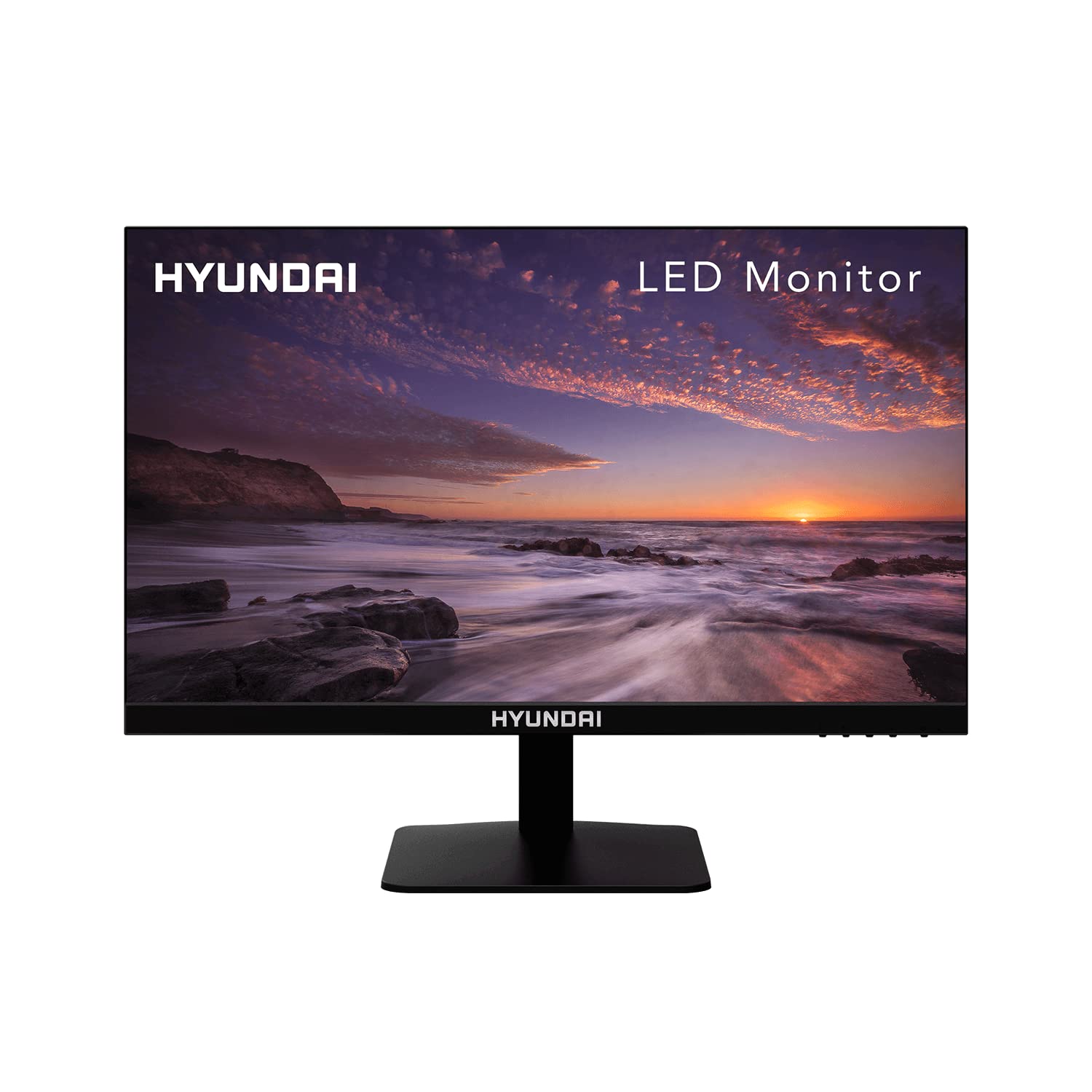 HYUNDAI 24 Inch Monitor, Professional Thin 75Hz, 1080p Full HD (1920x1080) LED, HDMI PC Monitor, VGA Cables Included VESA Mounta