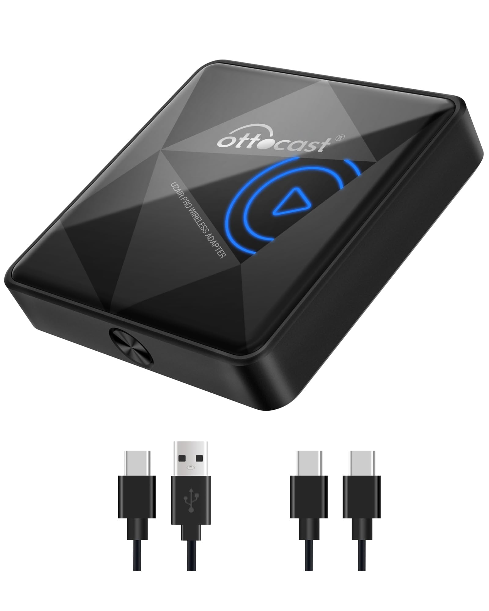 Ottocast U2Air Pro Wireless Carplay Adapter For Iphone   2024 Newest Version Wired To Wireless Carplay Dongle   Dual Band Wifi,