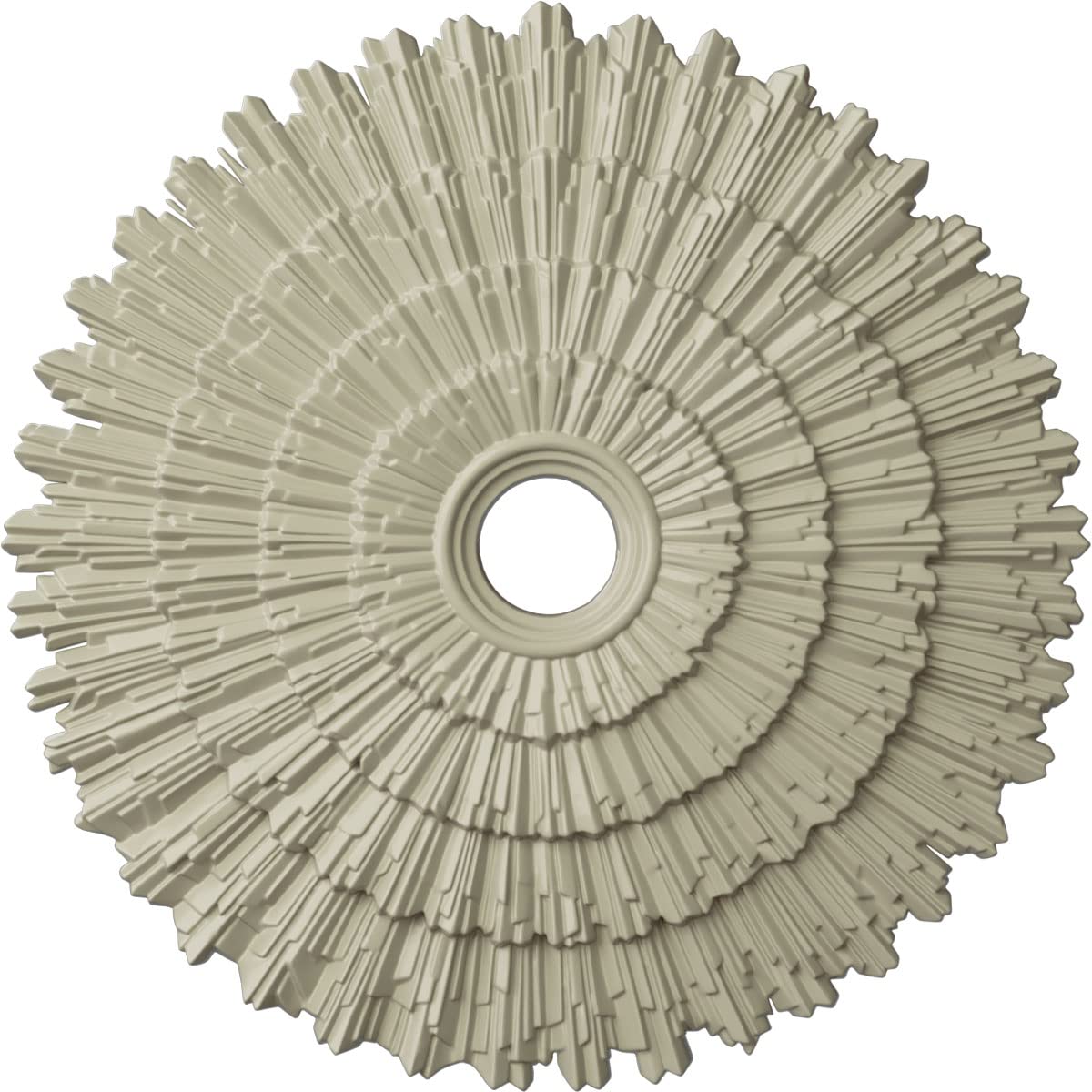 24 3/4OD x 3 1/4ID x 1 7/8P Eryn Ceiling Medallion (Fits Canopies up to 4), Hand-Painted Clear Yellow