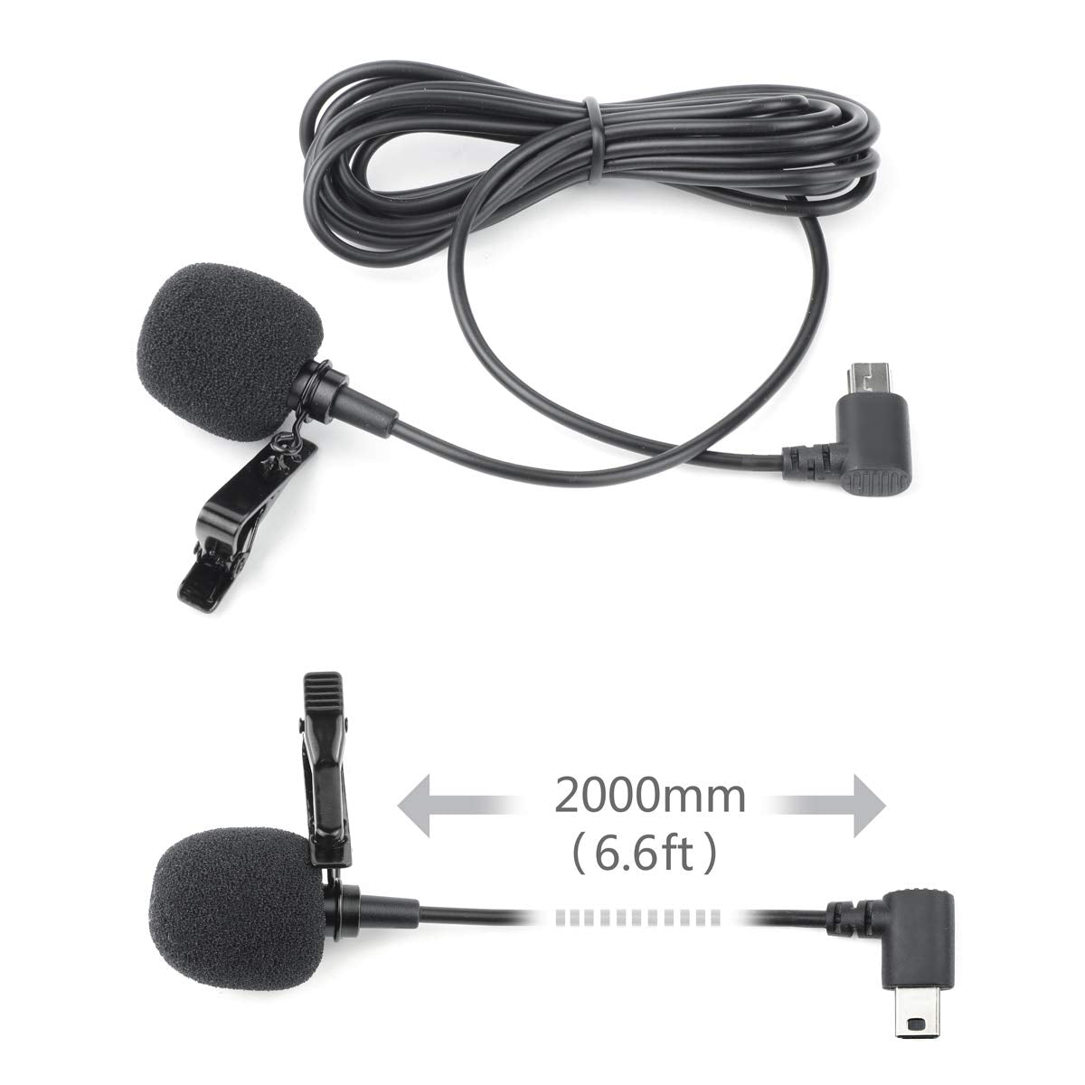 Soonsun Skeleton Housing Protective Case With Quick Release Buckle + 6.5Ft Lavalier Lapel Clip On Microphone Mic For Gopro Hero4