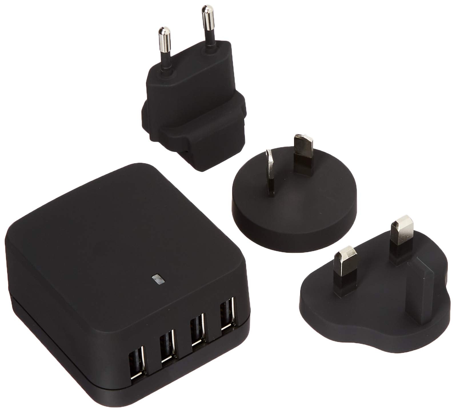 Startech.Com 4 Port Travel Usb Wall Charger   34W/6.8A International Travel Adapter   Portable Usb Charging Station (Usb4Pacbk),