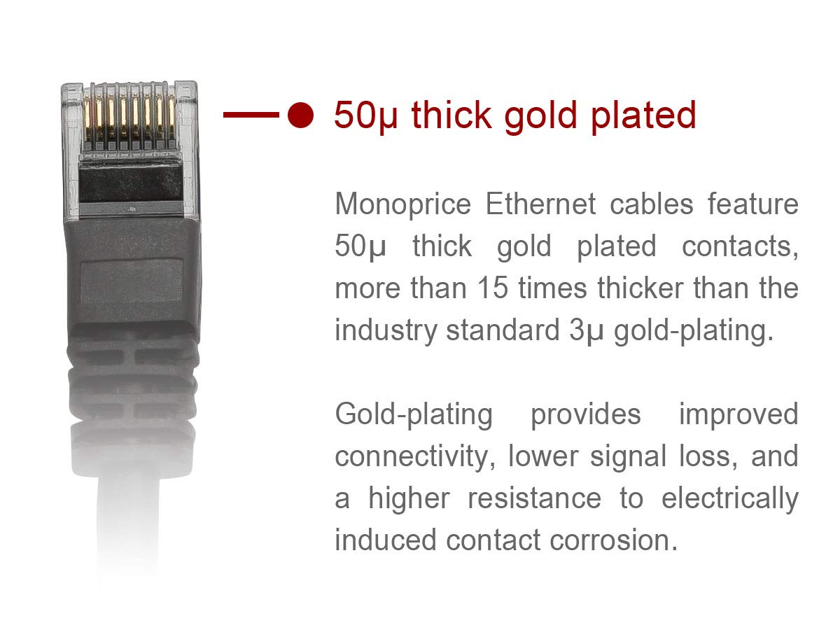 Monoprice Cat6 14Ft Orange Patch Cable Utp 24Awg 550Mhz Pure Bare Copper Snagless Rj45 Flexboot Series Ethernet Cable