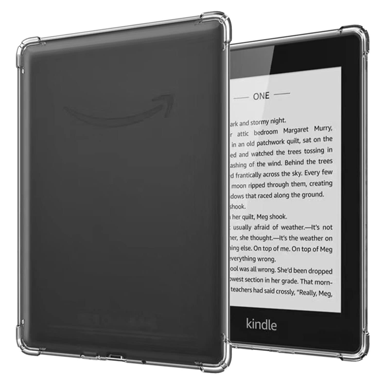 Sffine Clear Case Compatible For 6'' Kindle Paperwhite (10Th Generation,2018 Release),Scratchproof Thin Slim Soft Tpu Gel Silico