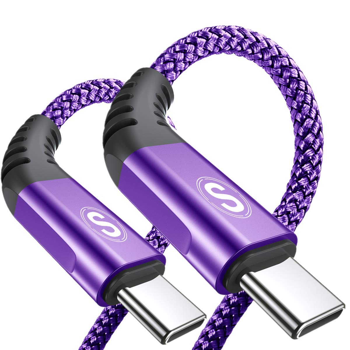 Sweguard Usb Type C Charger Cable [2 Pack,10Ft+10Ft] Iphone 15 Charger Nylon Braided Usb Cord For Iphone 15 Pro Max Samsung Gala