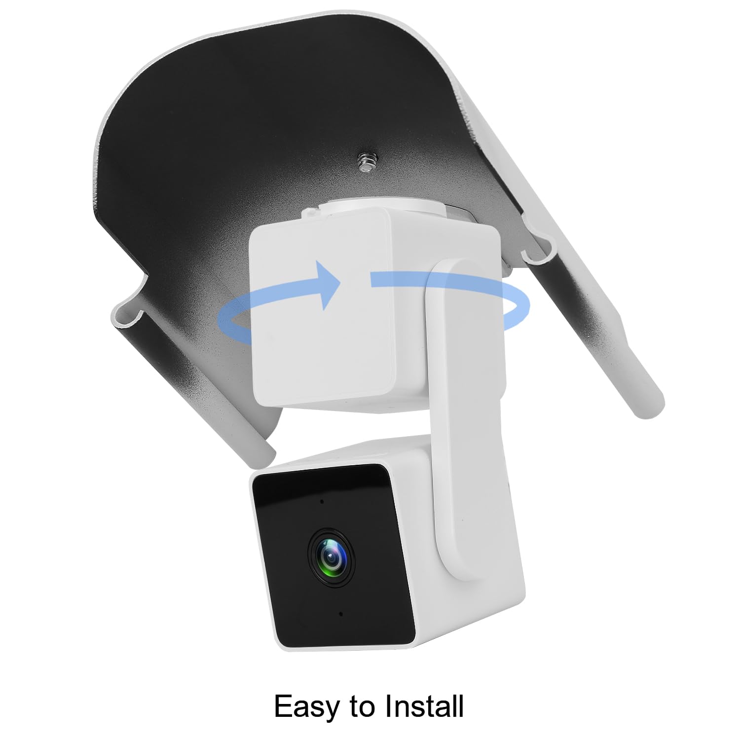 Uogw Wall Mount For Wyze Cam V4,Wyze Cam Pan V3/V2/V1,Weatherproof Protective Cover,Aluminum Alloy Sun Rain Shade Cover Mount,Camera Not Included (1 Pack White)