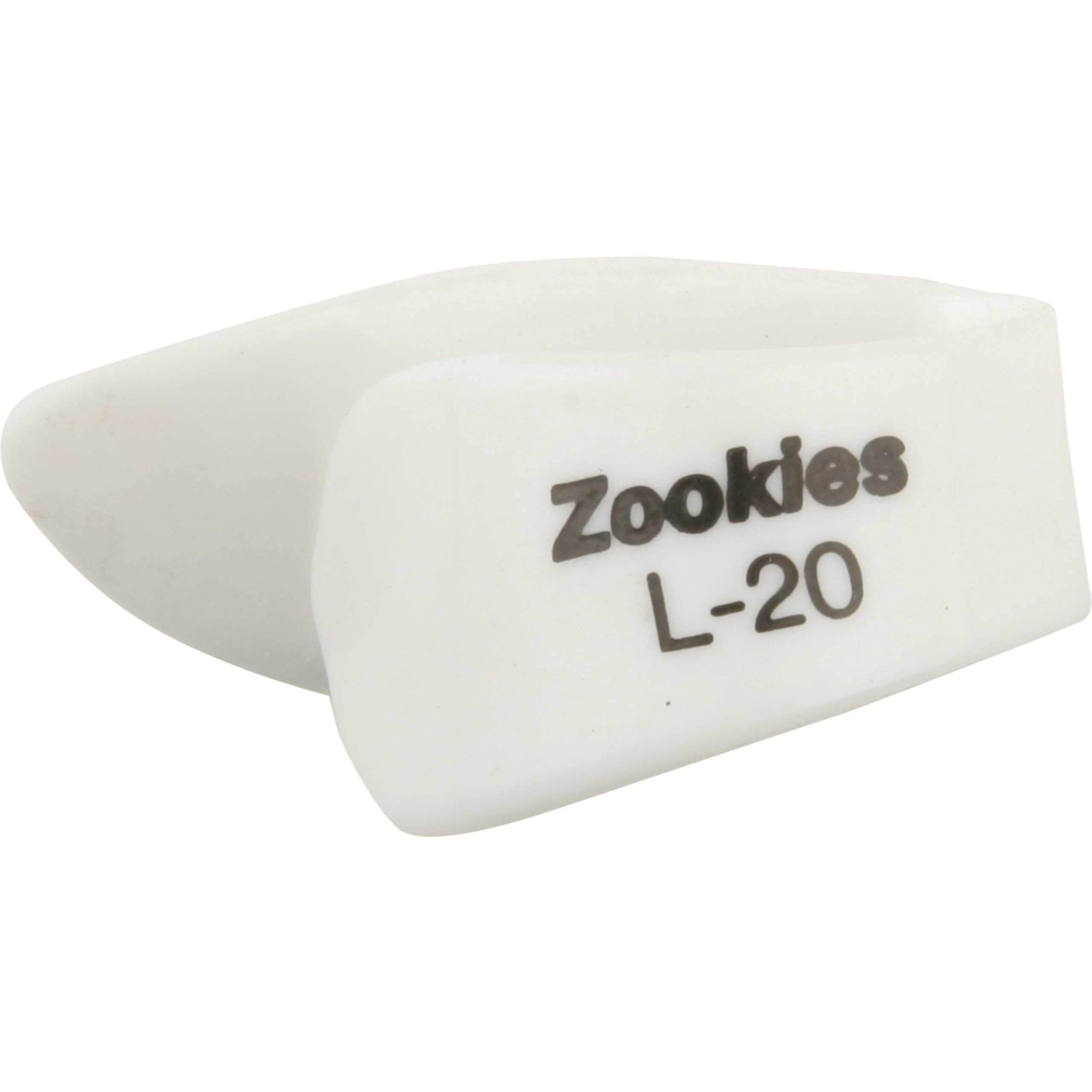 Jim Dunlop Z9003L20 Zookies Thumbpicks, White, Large 20, 12/Bag