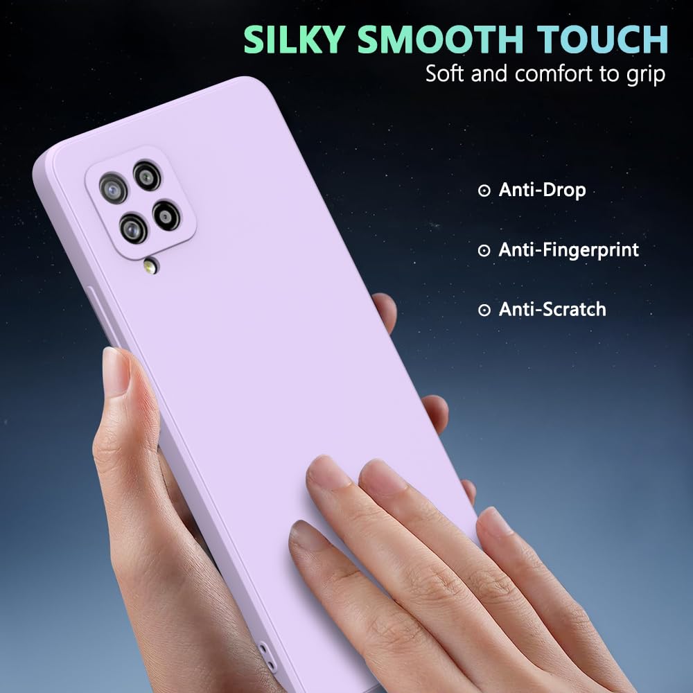 Wogroo For Samsung Galaxy A42 Case Purple, Scratch Resistant With Soft Touch, Slim Thin Phone Cover For Samsung Galaxy A42