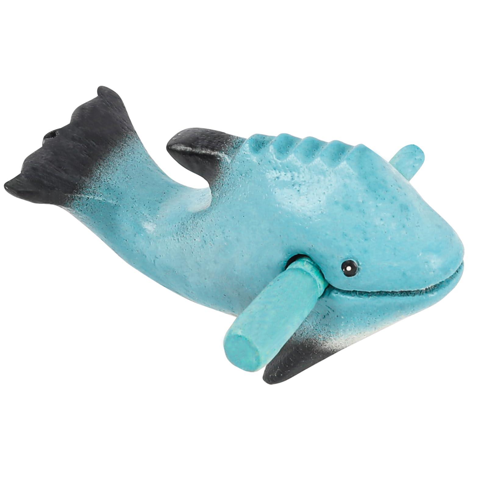 Wooden Instrument  Percussion Musical Tone Block Craft (4inch Dolphins Whistle Guiro)