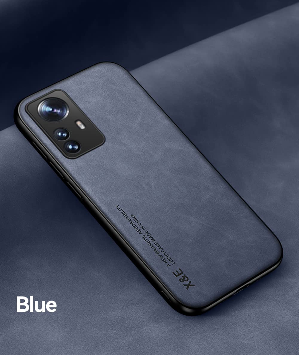 Kepuch Silklike Case For Xiaomi 12   Cover Bumper Built In Metal Plate For Xiaomi 12   Blue