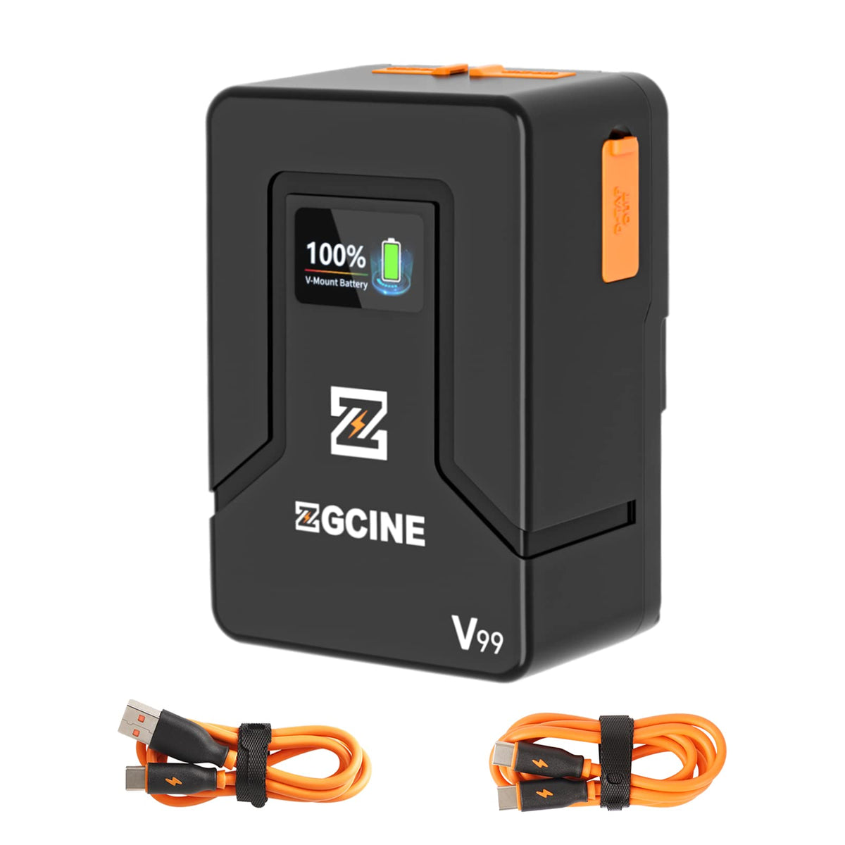 Zgcine V99 V2 V Mount Battery 99Wh 14.8V 6800Mah With D Tap,Usb A,Dual Usb C Port For Video Camera Camcorder Broadcast,V Lock Ba