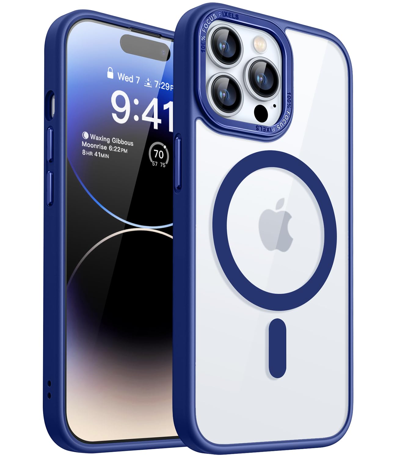 Canshn Clear Magnetic Compatible With Iphone 14 Pro Case [Compatible With Magsafe] [Not Yellowing] Slim Thin Shockproof Protecti