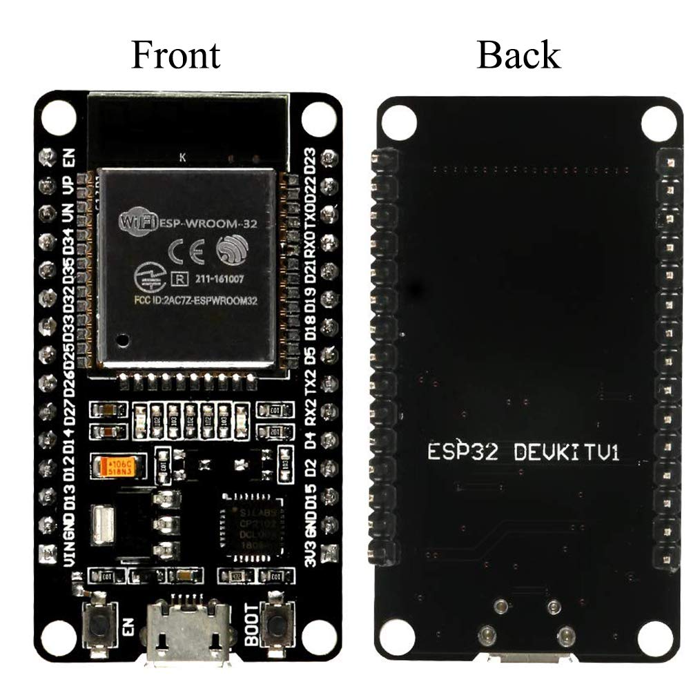 5Pcs Esp Wroom 32 Esp32 Esp 32S Development Board 2.4Ghz Dual Mode Wifi + Bluetooth Dual Cores Microcontroller Processor Integra