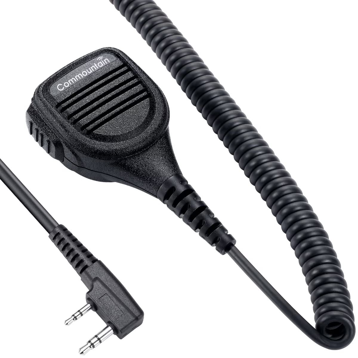 Commountain Speaker Mic Compatible With Kenwood Radios Nx 1200 Nx 1300 (P1300 3320 P1300Nuk P1302Auk Th D74A Tk 3170 Tk 3402 (2170 2312 3312 3360) Kmc 45D Kmc 21, 2 Pin Shoulder Microphone