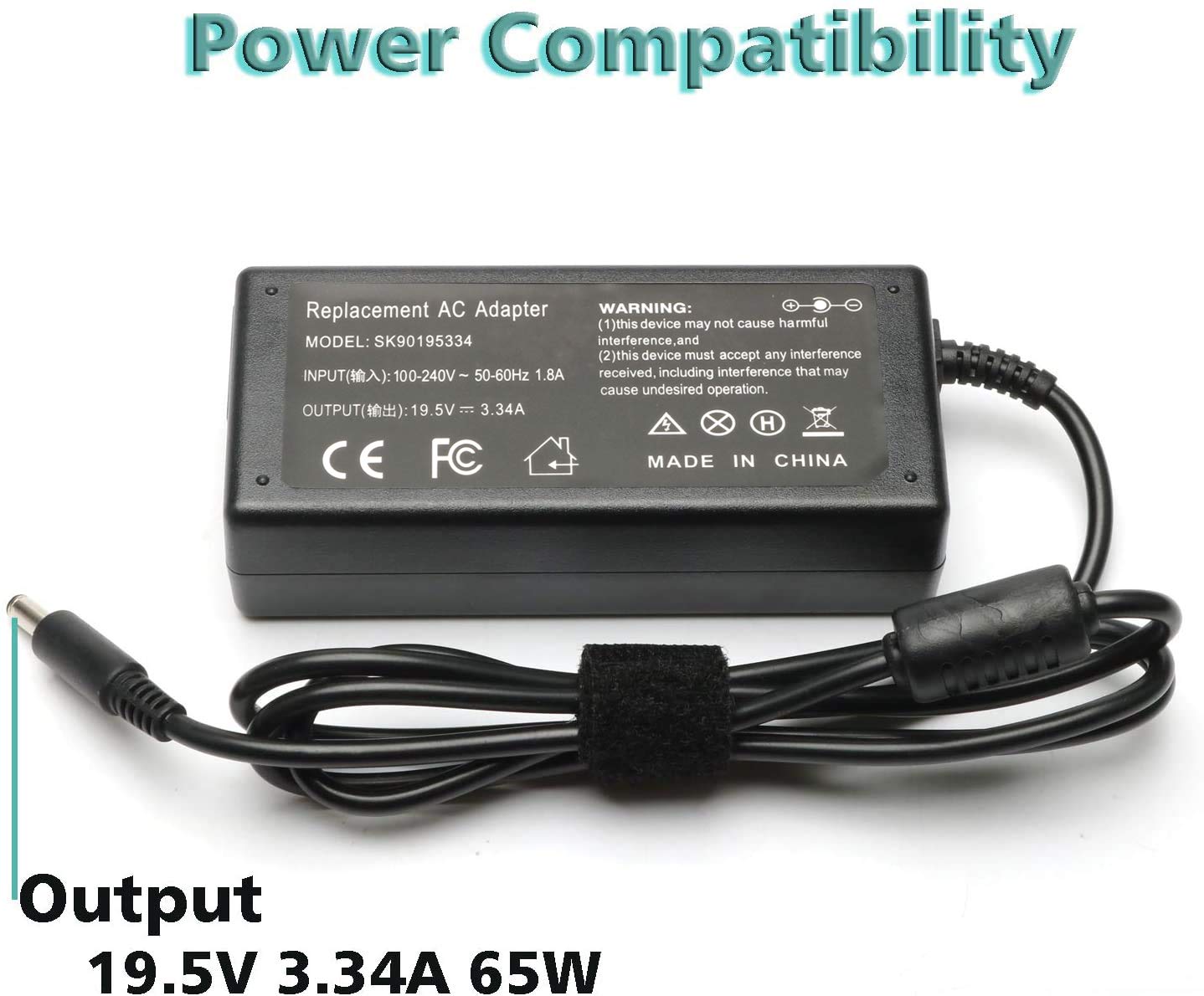 65W Ac Charger For Dell Inspiron 15 7000 15 5000 15 3000 17 7000 17 5000 17 3000 13 7000 11 3000 2 In 1 Series 3558 3181 5100 55