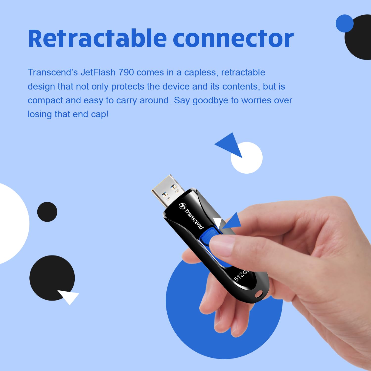 Transcend 32Gb Jetflash 790 Usb 3.1 Flash Drive (Ts32Gjf790K),Black