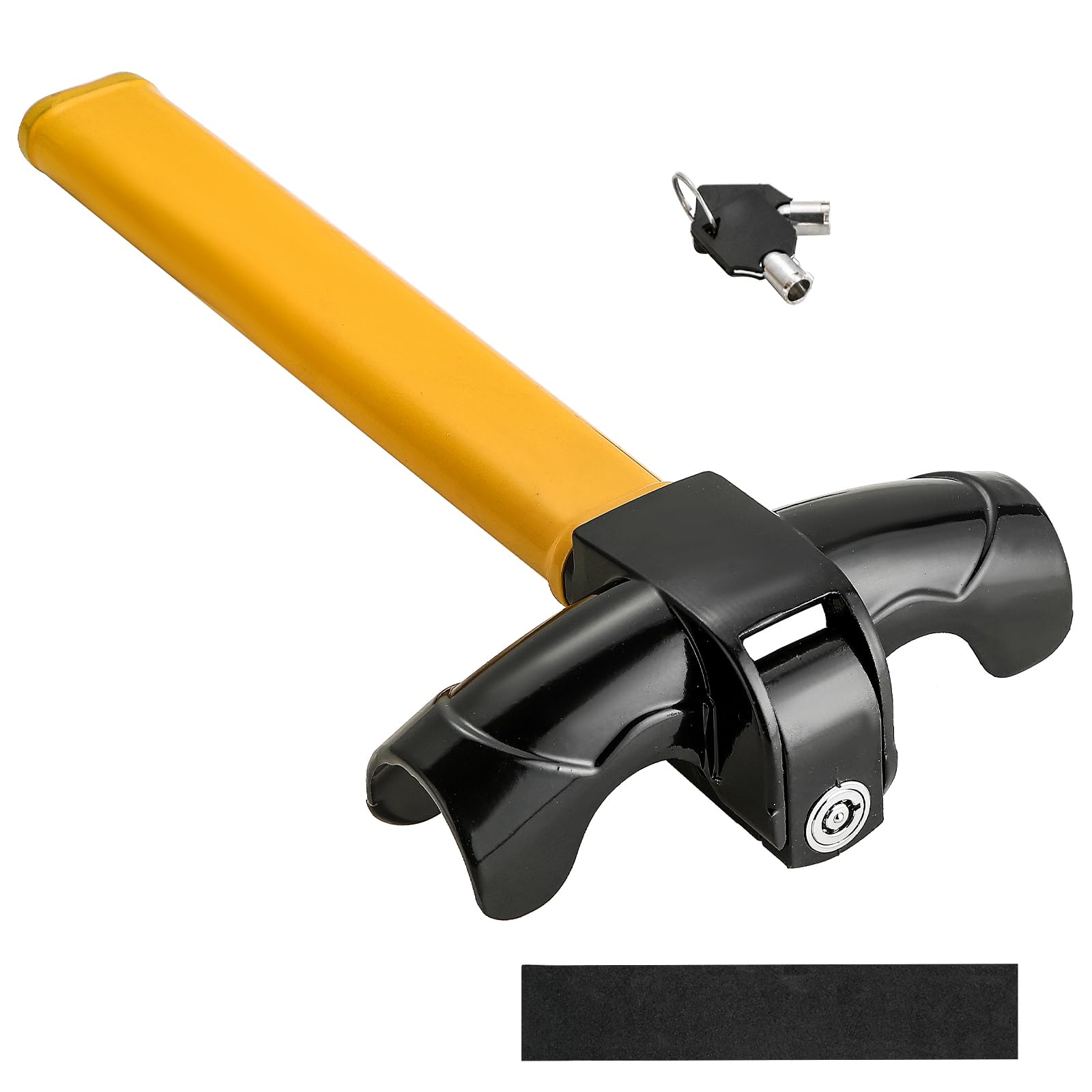 Flk Tech Universal Anti Theft Car Auto Security Rotary Steering Wheel Lock