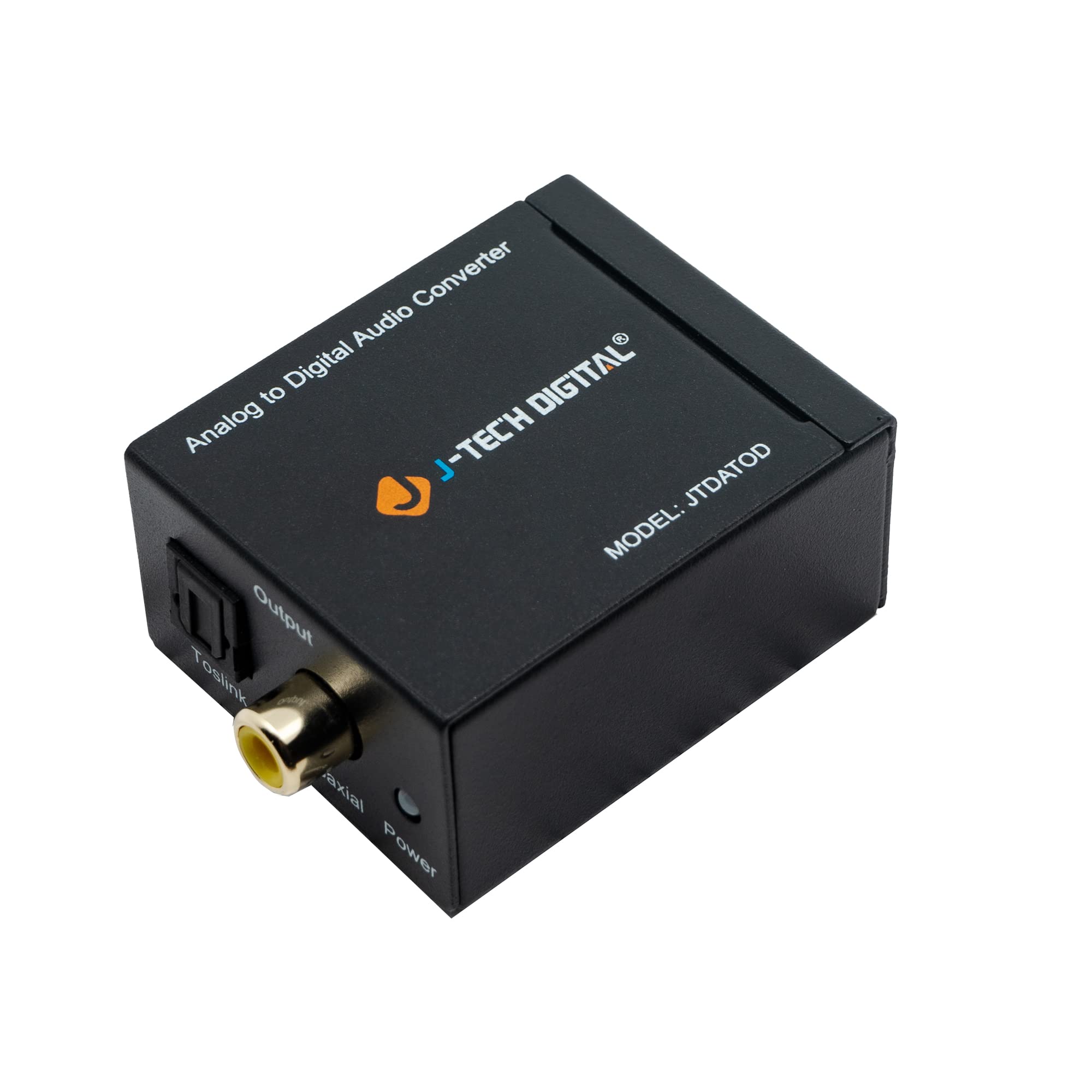 J Tech Digital  Premium Quality Rca L/R Analog Audio To Optical Spdif/Coaxial Digital Converter With 3.5Mm Jack Support Headphon