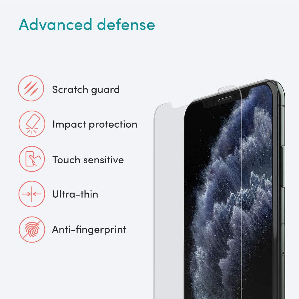 Playa Iphone 11 Pro Screen Protector (2 Pack), Iphone 11 Glass Screen Protector, Protects From Scratches And Scuffs, Preserves C