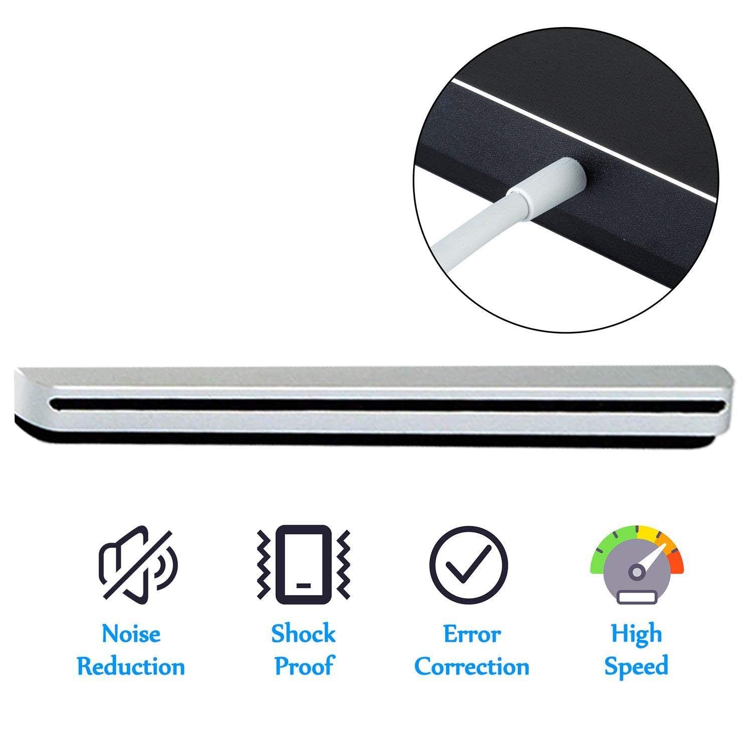 Viktck External Cd Dvd Drive Usb C Ultra Slim Portable Cd Dvd Rw/Rom Burner Writer Player Superdrive For Macbook Pro Air Imac La