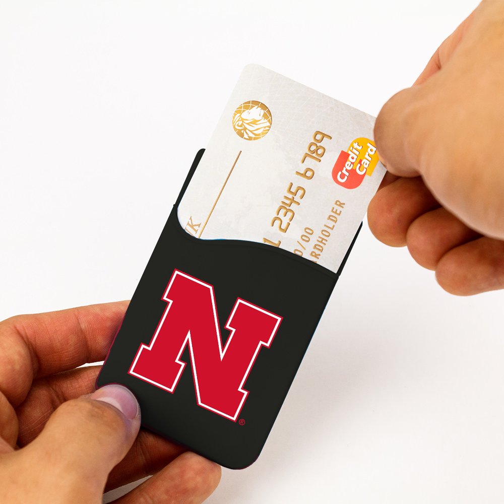Guard Dog Silicone Credit Card Holder/Phone Wallet - Nebraska Cornhuskers