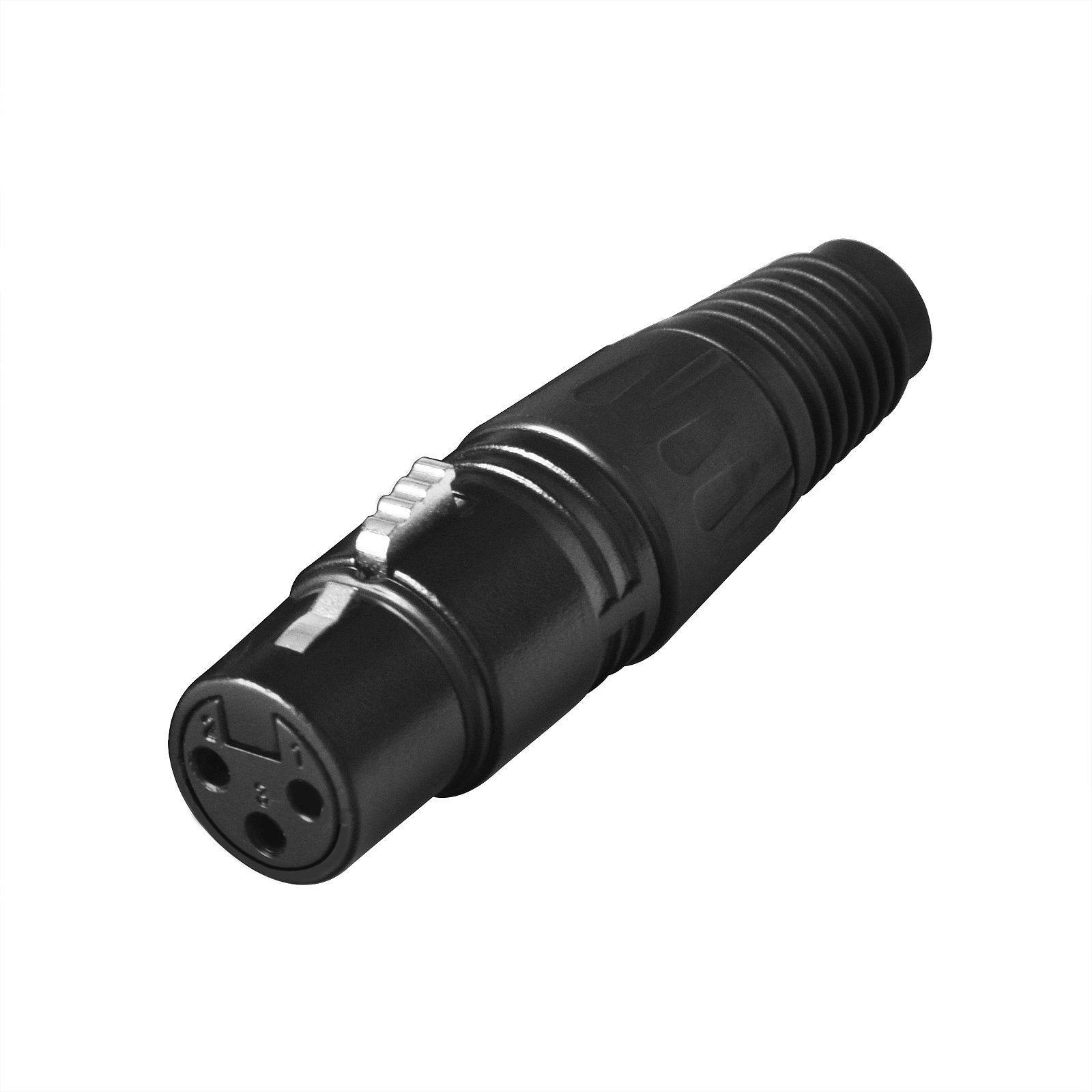 Eoere 20 Pack Dmx 3 Pin Xlr Connectors Female Microphone Mic Cable Plug Connector Audio Socket