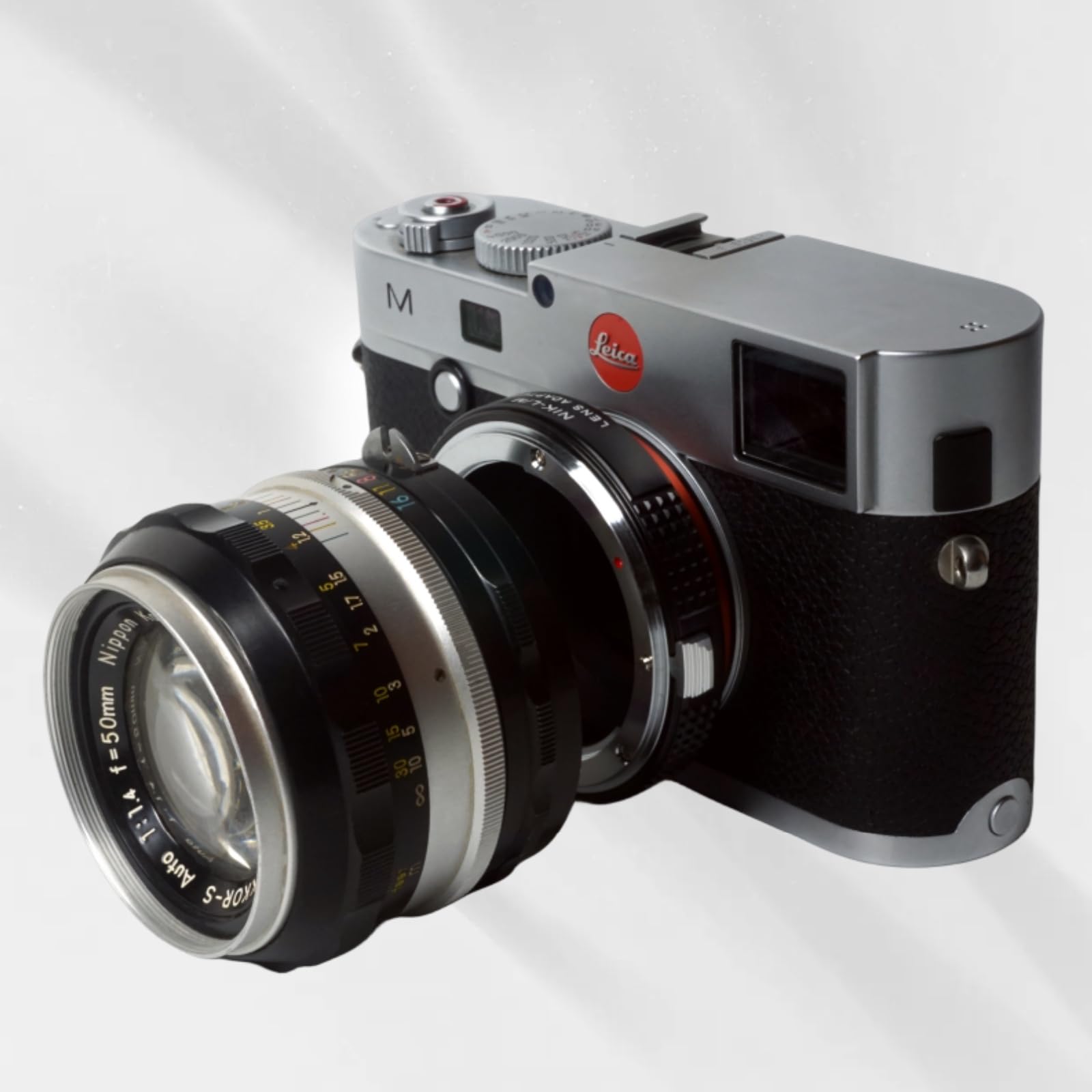 Pholsy Lens Mount Adapter With 6 Bit Coding Compatible With Nikon F Ai Ais Af Af I Afs Lens To Leica M Mount Camera Body Nikon F