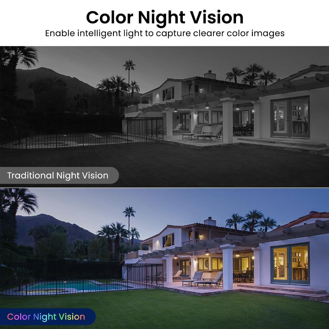 Aoqee 2K Home Security Cameras  Outdoor/Indoor Cameras For Baby/Nanny/Dog, 2.4Ghz Wifi Camera With 2 Way Talk, 24/7 Sd Recording