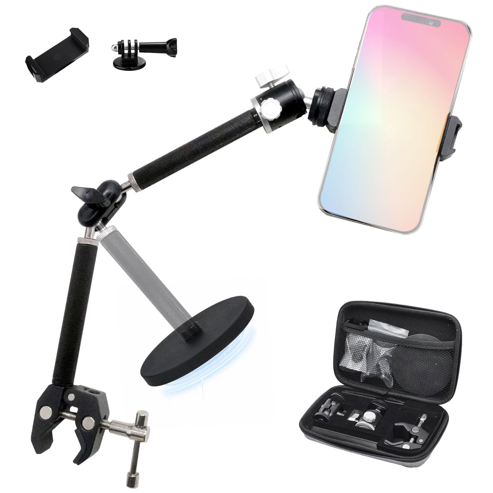FotoZ TZ07 Modular Camera Mount, Magic Arm Super Clamp Magnetic Base