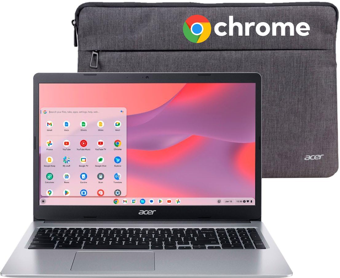 acer 315 Chromebook Laptop for Student & Business - 15.6 HD Display, Intel Celeron Dual-Core Processor, 4GB RAM, 64GB eMMC Lapto