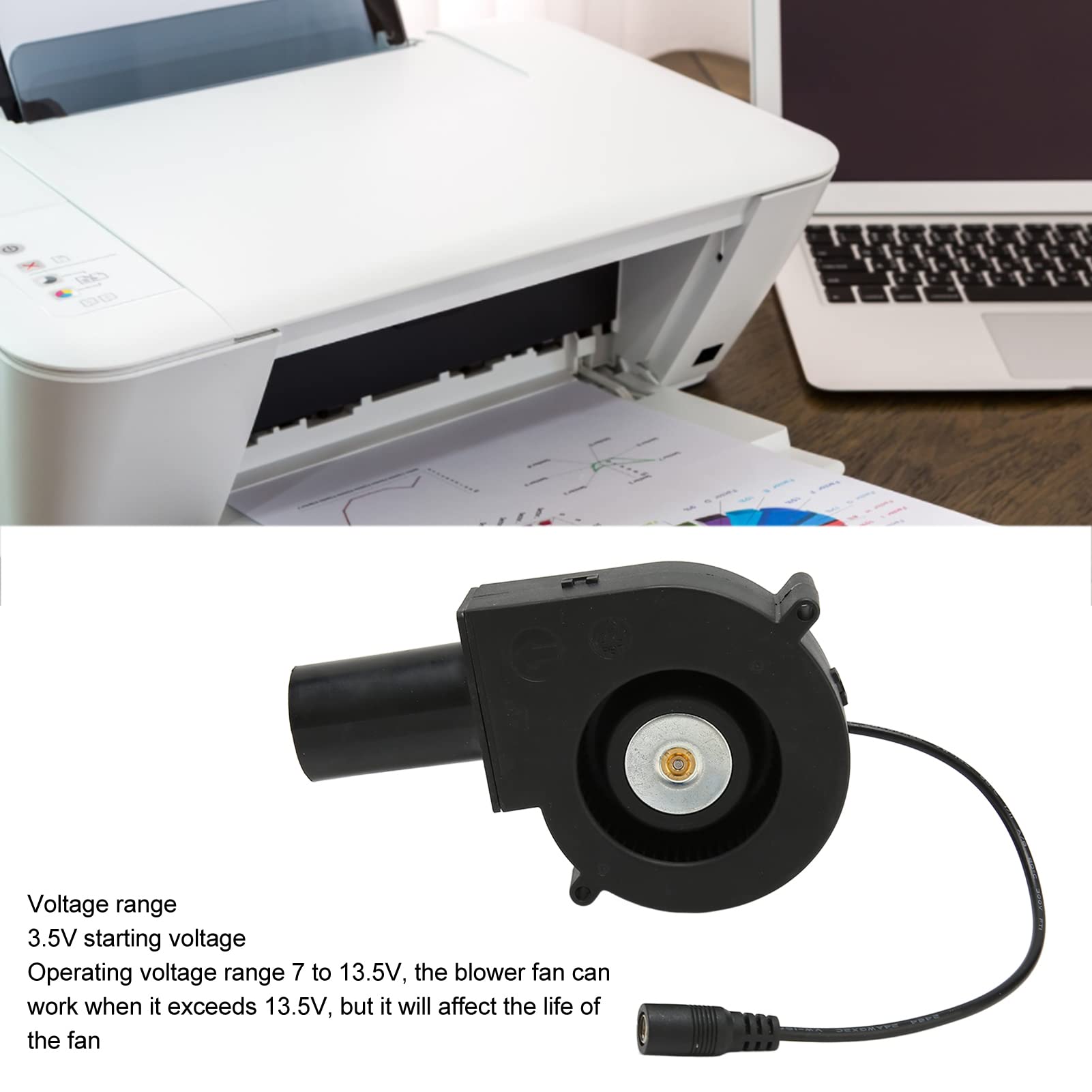 120Mm Mini Blower Fan, Dc 12V Mini Blower Fan With Speed Control For Receiver Dvr, Inflatable Replacement Fan For Modem Cooling