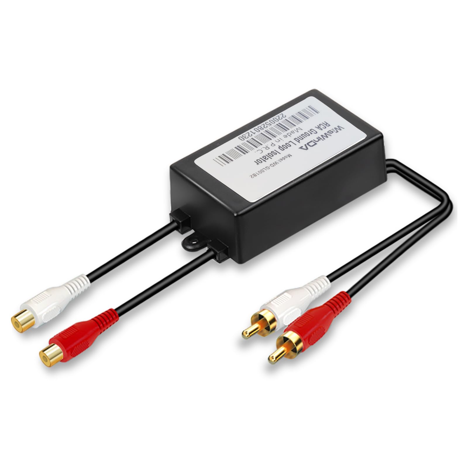 Wiswinda Rca Noise Filter Hum Eliminator Ground Loop Isolator (No Affect Bass) Quality Isolator For Hifi Stereo Home Theater Car