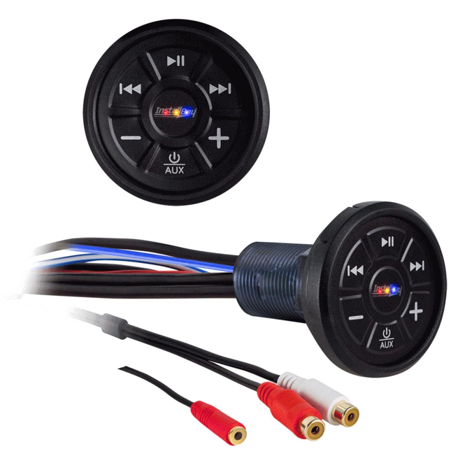 Jvc 4-Channel 600 Watt Max Compact Marine Digital Amplifier Bundle Combo With Waterproof Bluetooth Audio Receiver, 4X 6.5 100 Wa