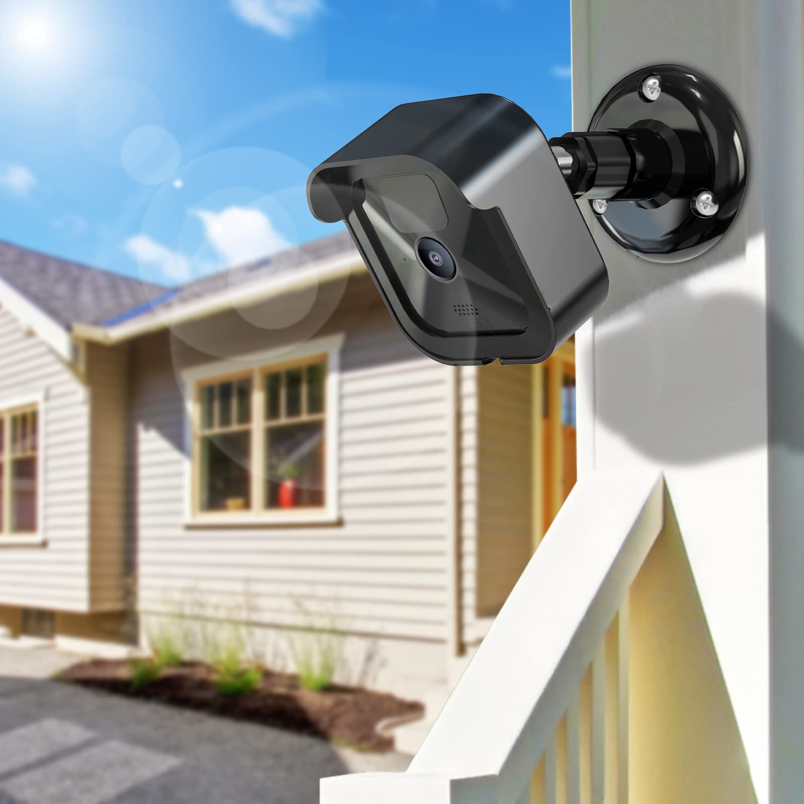 Sonomo Blink Outdoor Camera Wall Mounts (3Rd Gen) 3Pcs, Weatherproof Protective Cover With Blink Sync Module 2 Outlet Mount For Blink Outdoor Indoor Security System Accessories (Outdoor Black)