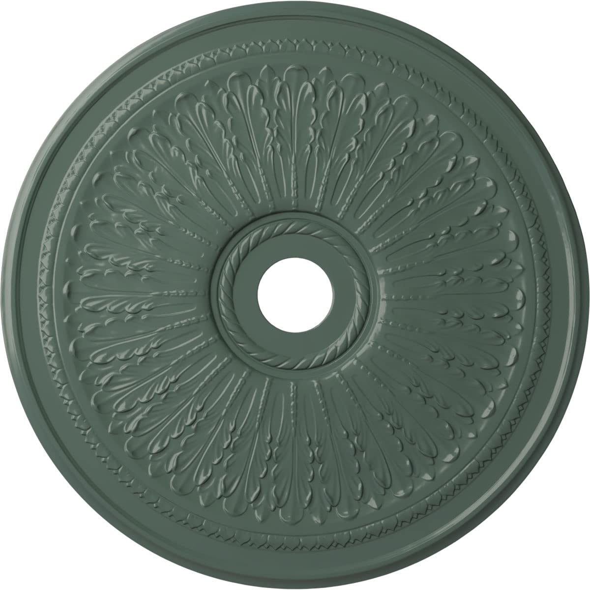 Ekena Millwork CM29OACBF Cm29Oacbf Oak Leaf Ceiling Medallion, 29-1/8 X 3-5/8 X 1, Cloud Burst