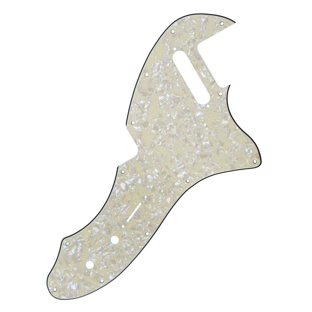 Fleor 4Ply Aged Pearl Tl Pickguard Guitar Pick Guard Plate With Screws Fit 69 Tl Thinline Re-Issue Guitar Part