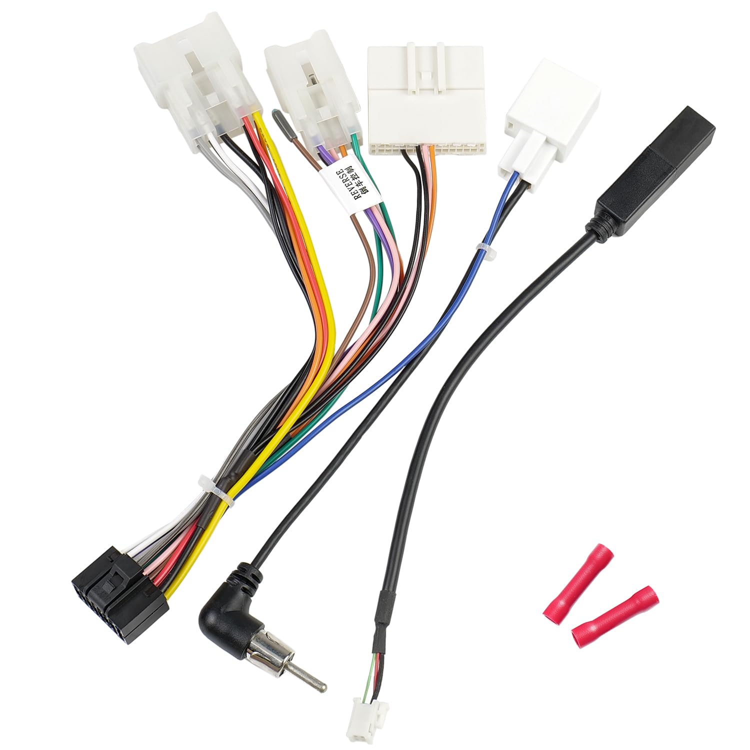 Jayubien 16Pin Radio Wire Harness Kit Replacement For 2012 Above Toyota Camry Rav4 Corolla Yaris Stereo Wiring Adapter With Butt