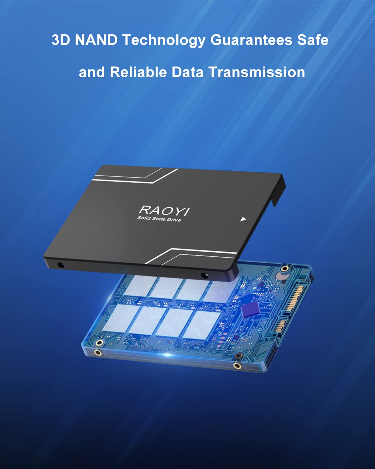 Raoyi 512Gb Internal Ssd Sata Iii 6Gb/S 2.5� Solid State Drive 3D Nand Flash Advanced Ssd Hard Drive Up To 550Mb/S Sata 3 Ssd Upgrade Performance For Pc Laptop