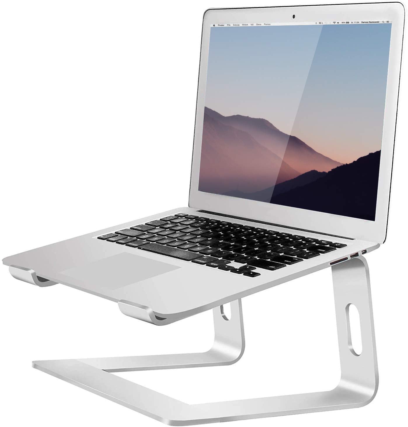 Orionstar Laptop Stand Portable Aluminum Laptop Riser Compatible With Mac Macbook Air Pro 10 To 15.6 Inch Notebook Computer, Det