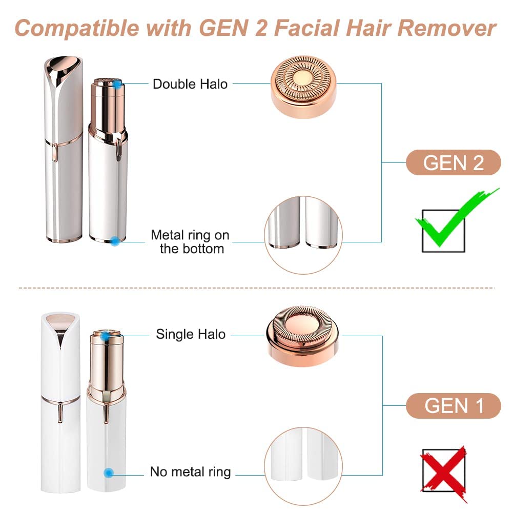 Color You Facial Hair Remover Replacement Heads Generation 2 - Thumbnail 4