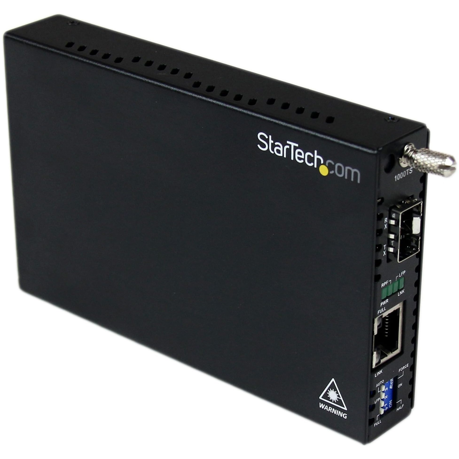 StarTech.com Gigabit Ethernet Fiber Media Converter with Open SFP Slot - Fiber to Ethernet Converter - Gigabit Ethernet Media Co