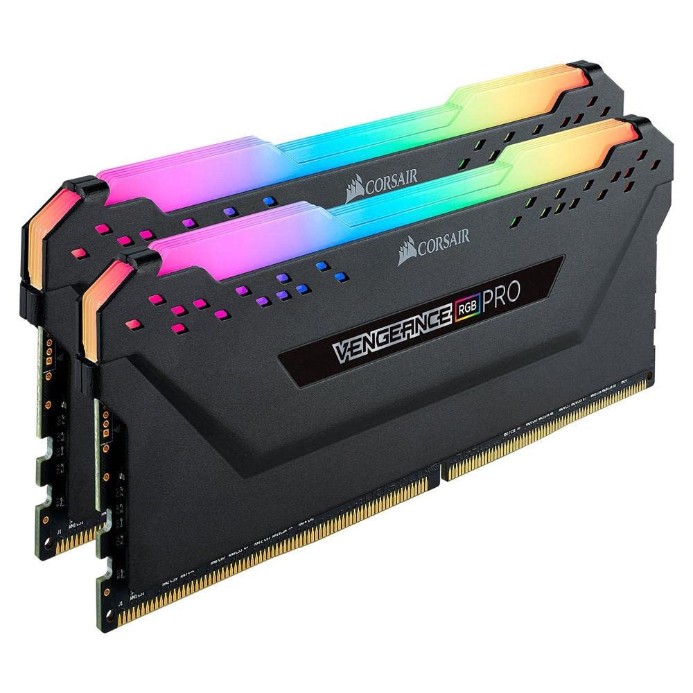 Corsair Vengeance Rgb Pro 16Gb (2X8Gb) Ddr4 3600 (Pc4-28800) C18 Amd Optimized Memory - Black