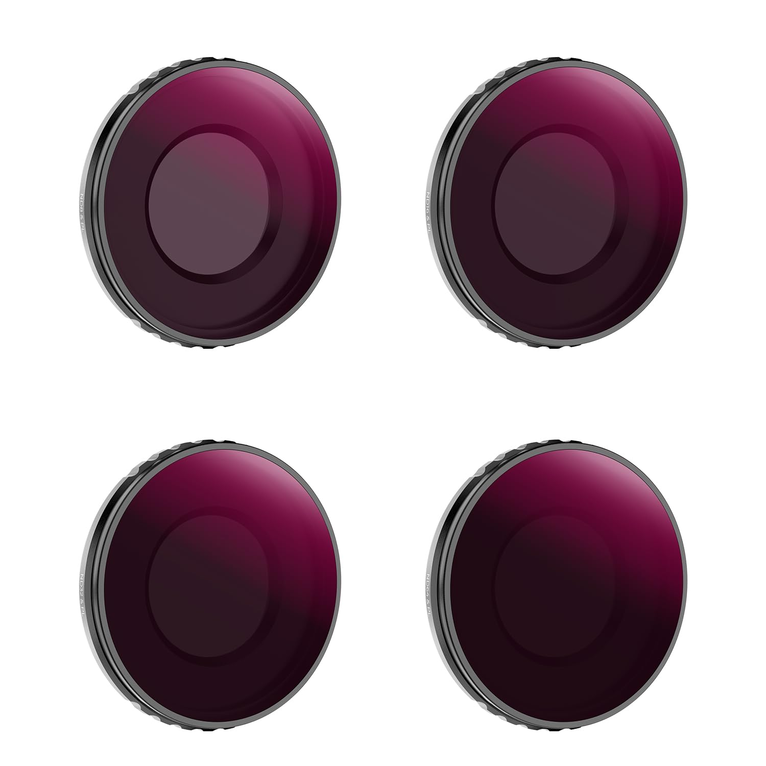 K&F Concept 4 Pack Nd/Pl Filter Kit Compatible With Dji Osmo Action 4, Nd8/Pl Nd16/Pl Nd32/Pl Nd64/Pl Neutral Density Polarizing