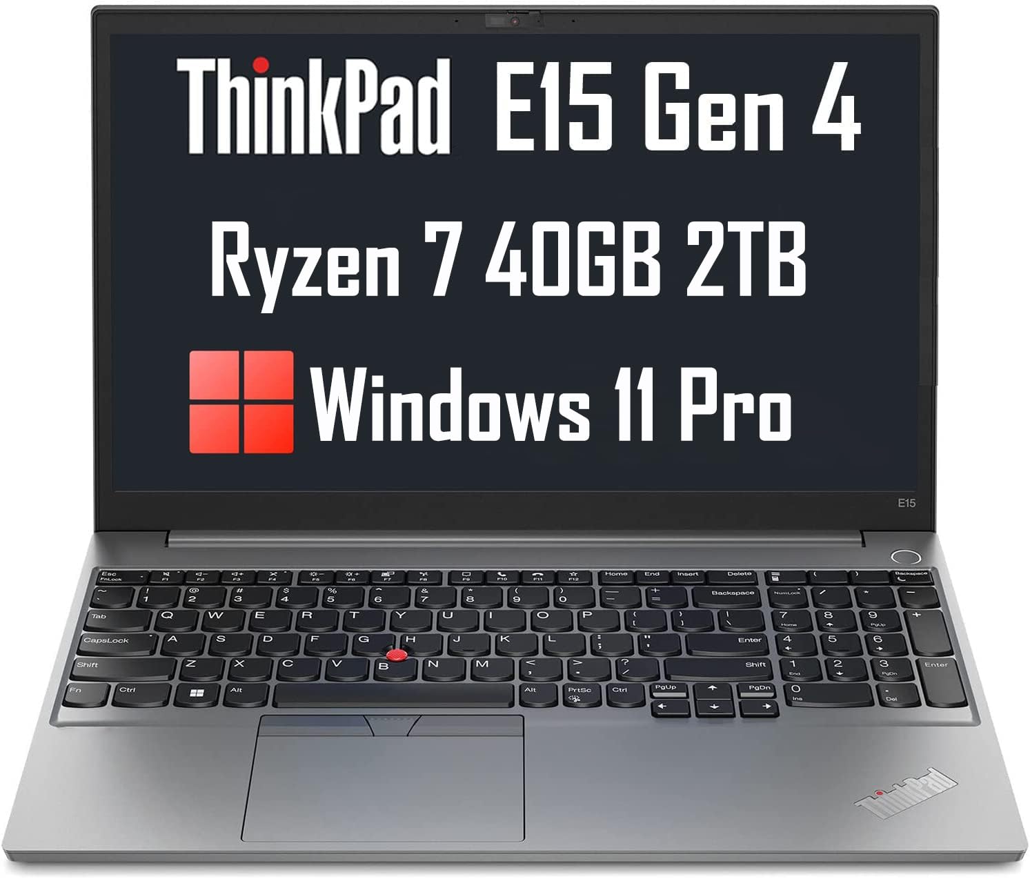 Lenovo ThinkPad E15 Gen 4 Business Laptop (15.6 FHD, AMD Ryzen 7 5825U, 40GB RAM, 2TB PCIe SSD, 8-Core (Beat i7-1255U)), 1080p F