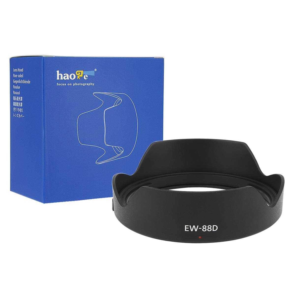 Haoge Bayonet Lens Hood For Canon Ef 16 35Mm F/2.8L Iii Usm Lens Replaces Canon Ew 88D
