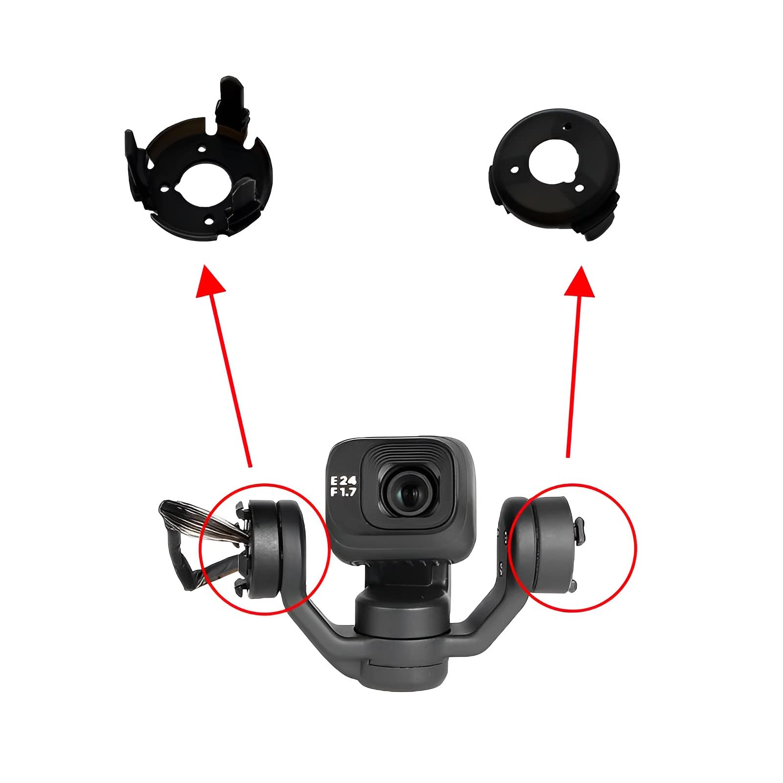 Zwllkjgs Gimbal Rubber Damper For Dji Mini 3 Pro/Mini 3 Shock Absorption Gimbal Camera Repair Replacement Parts