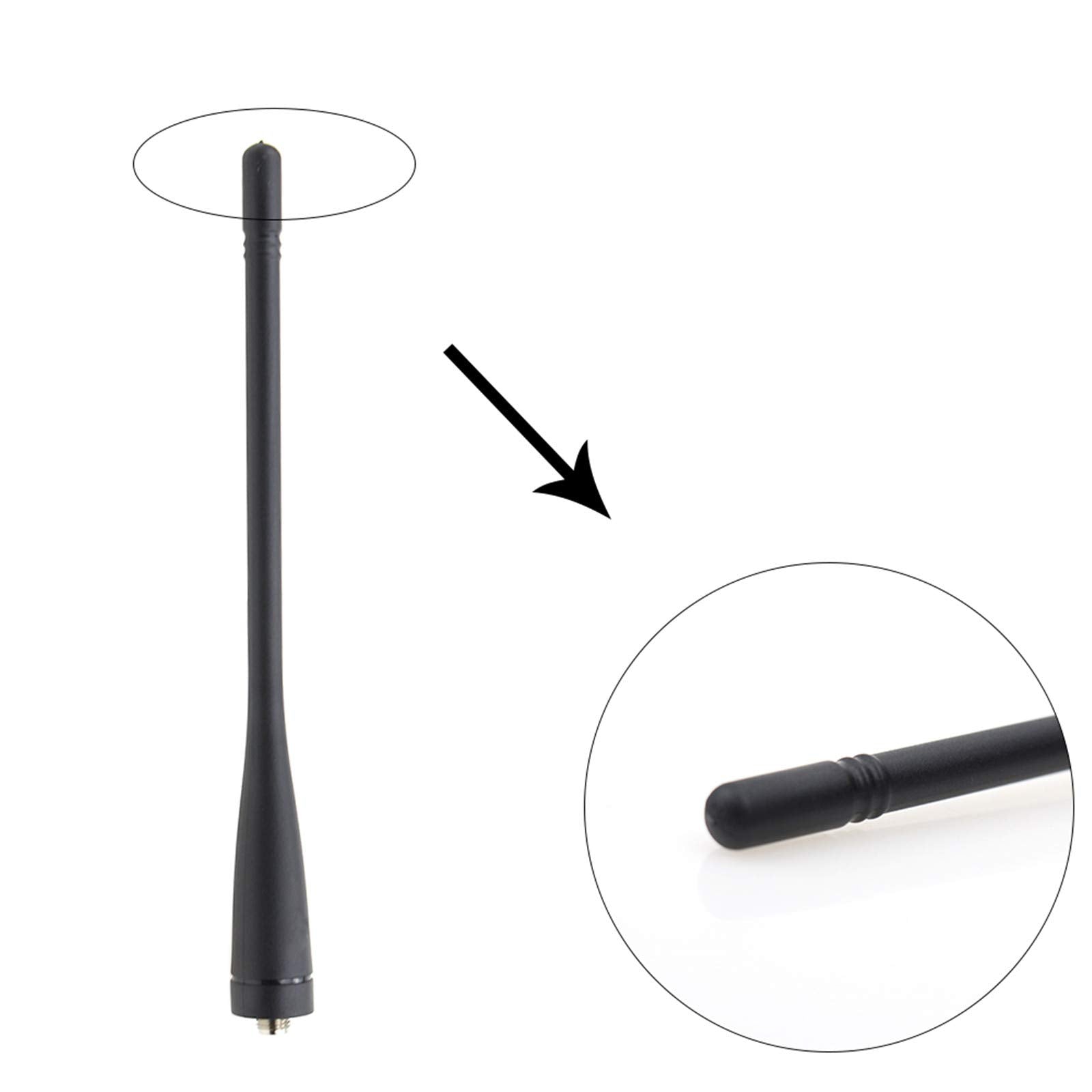 2 Pack Kenwood Kra27 Uhf Antenna For Kenwood Tk372 Tk3160 Tk3170 Tk3173 Tk3180 Tk3300 Tk5310 Helical Antenna 400 470 Mhz