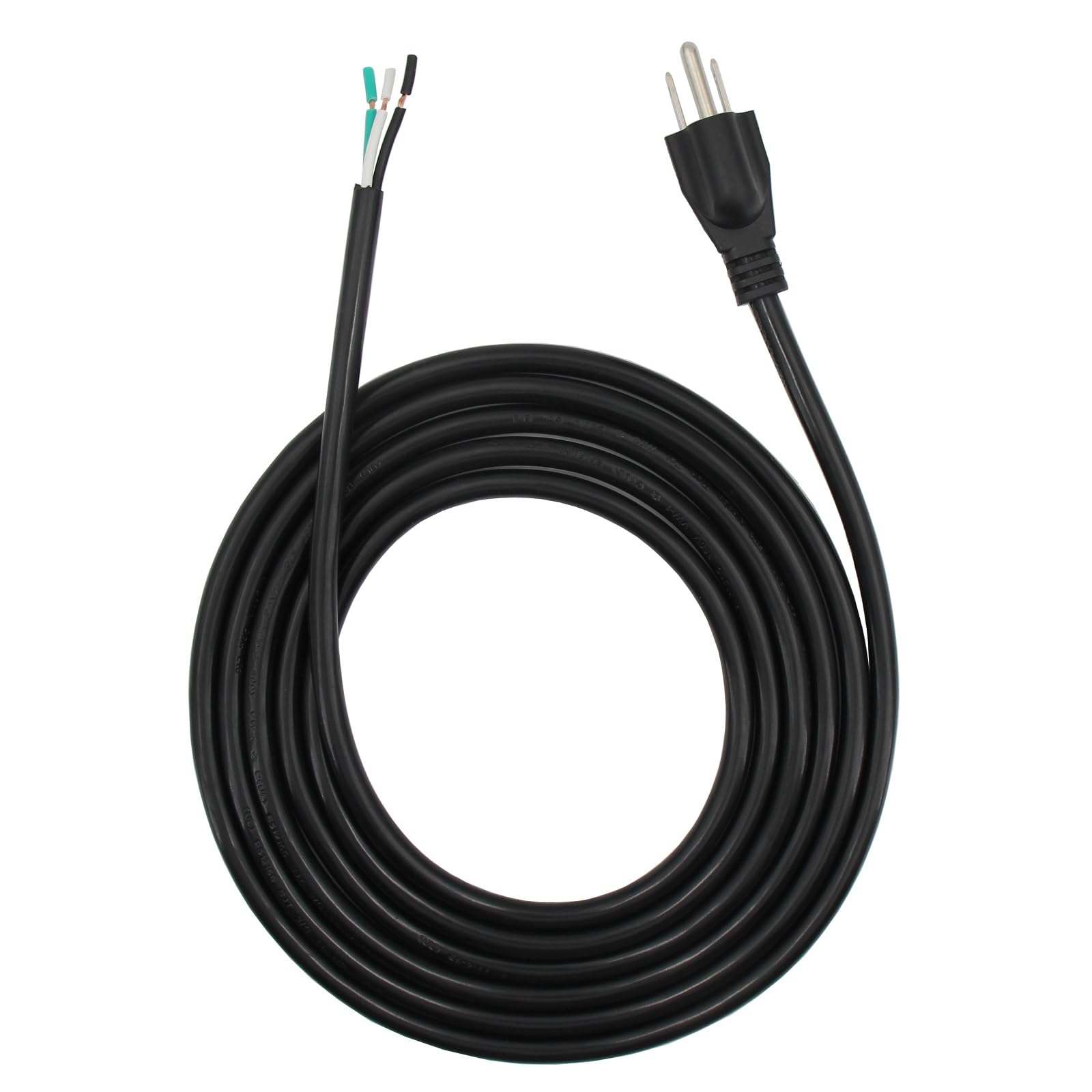 10Ft Power Cable Replacement, Cable 110V 115V 120V 300V Pigtail For Appliance, Nema 5 15P Plug Us Sjt 18Awg (18/3)