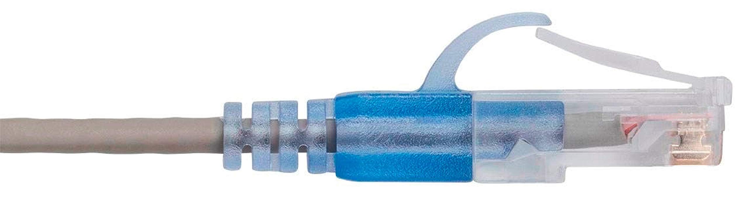 Monoprice Cat6A 25Ft Gray 10 Pk Patch Cable Utp 30Awg 10G Pure Bare Copper Snagless Rj45 Slimrun Series Ethernet Cable